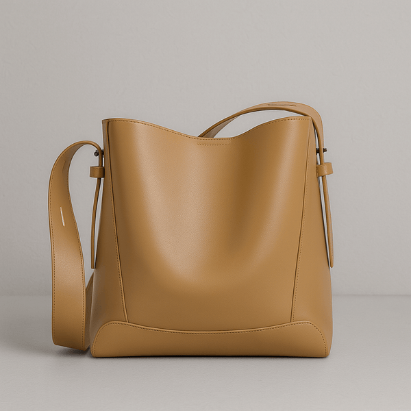 Velrue | Women - Hand Bag - Leather Bucket - Oversized Style